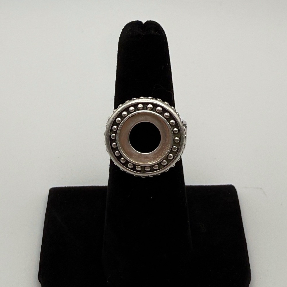 Kameleon Jewelry KR028 Round Antique Ring Sterling Silver Size 7 JF42